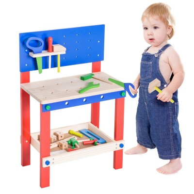 Etabli et outils pour enfants bois bleu rouge  bleu Homcom    214481